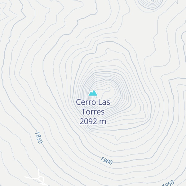 Map of Cerro Las Torres