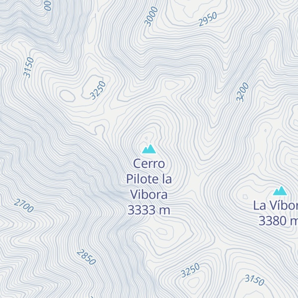 Map of Cerro Pilote la Vibora