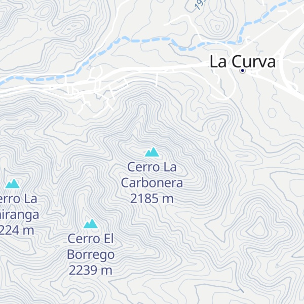 Map of Cerro La Carbonera