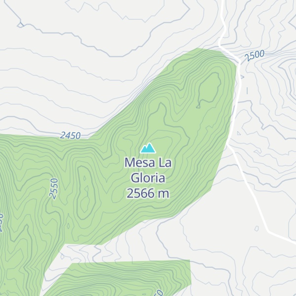 Map of Mesa La Gloria