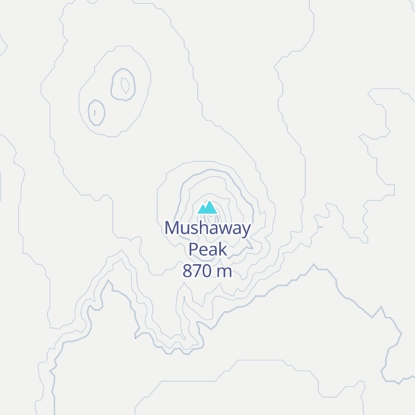 Map of Mushaway Peak