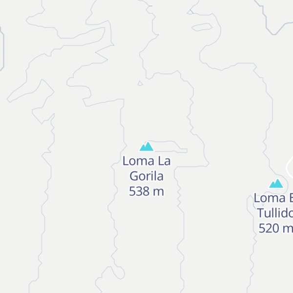 Map of Loma La Gorila