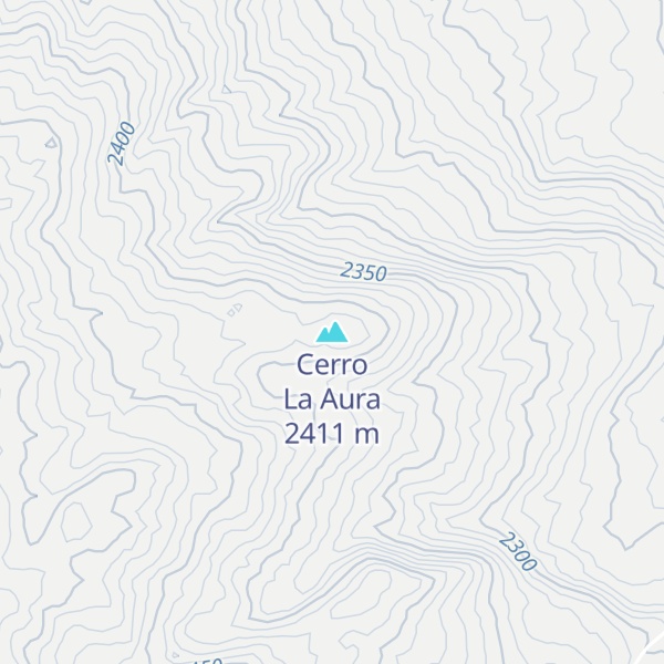 Map of Cerro La Aura