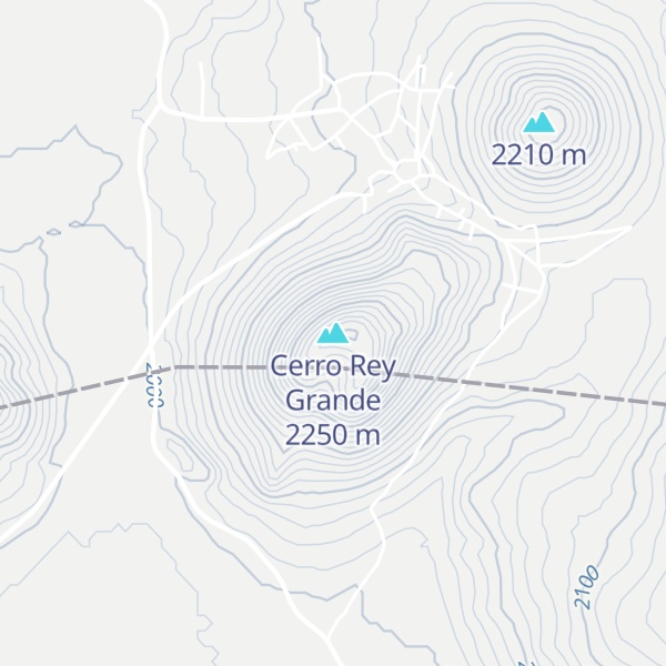 Map of Cerro Rey Grande