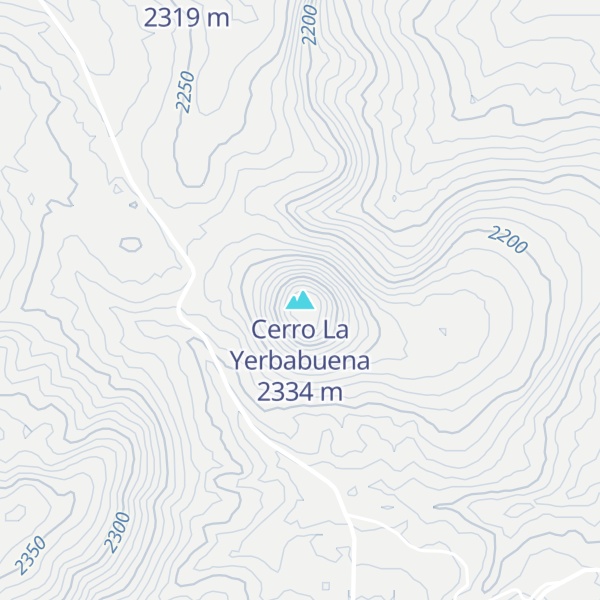 Map of Cerro La Yerbabuena