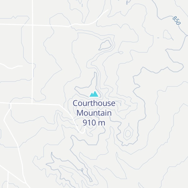 Map of Courthouse Mountain