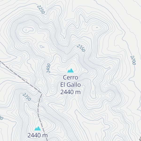 Map of Cerro El Gallo