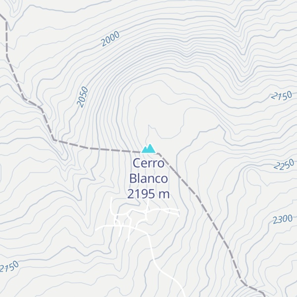 Map of Cerro Blanco