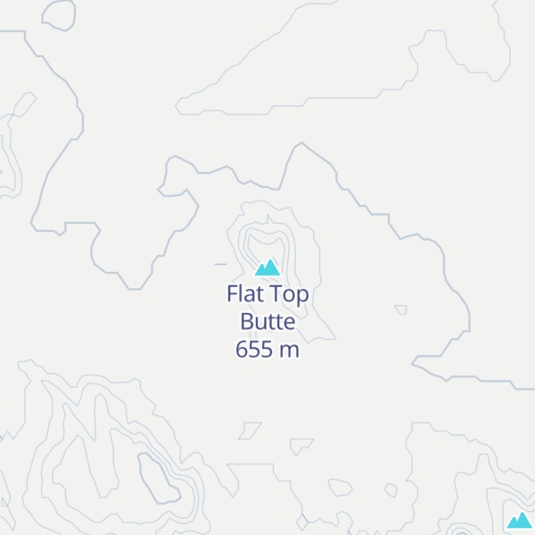 Map of Flat Top Butte
