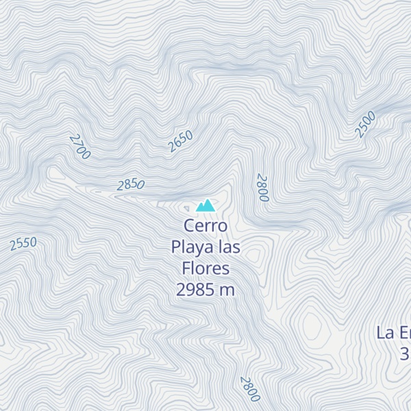 Map of Cerro Playa las Flores