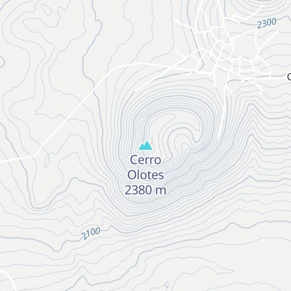 Map of Cerro Olotes