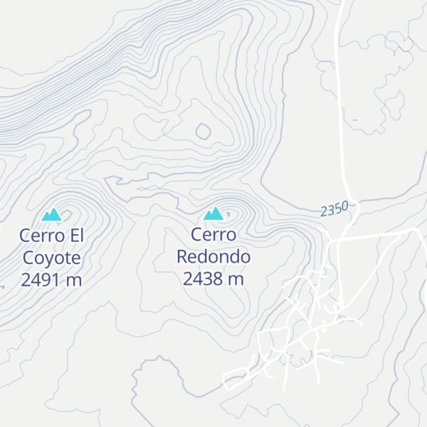 Map of Cerro Redondo