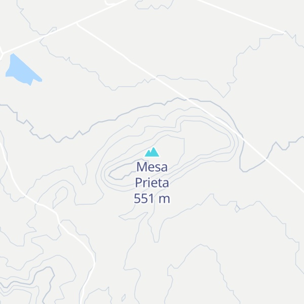 Map of Mesa Prieta