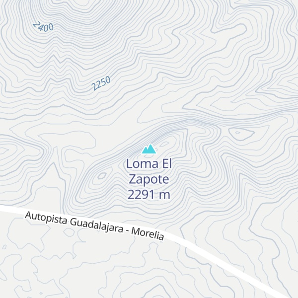 Map of Loma El Zapote