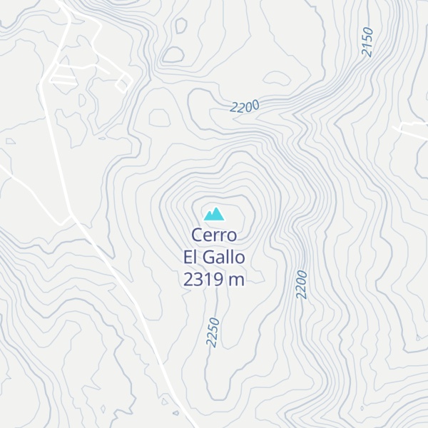 Map of Cerro El Gallo