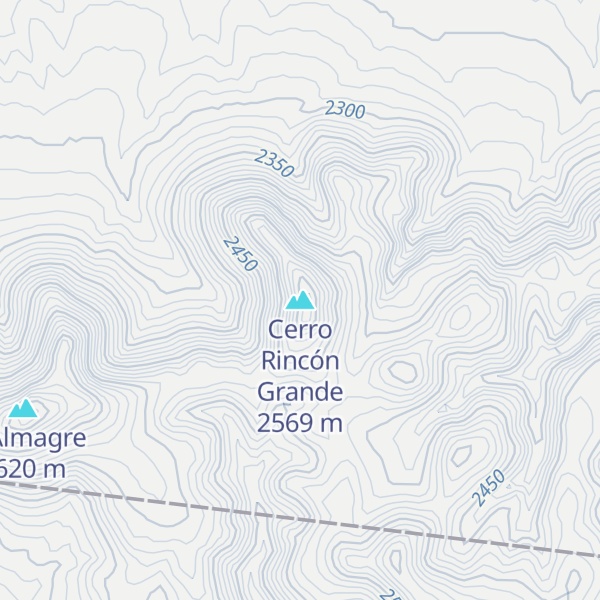 Map of Cerro Rincón Grande