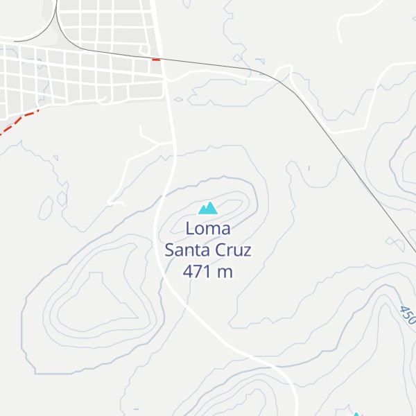 Map of Loma Santa Cruz