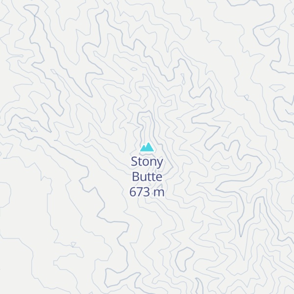 Map of Stony Butte