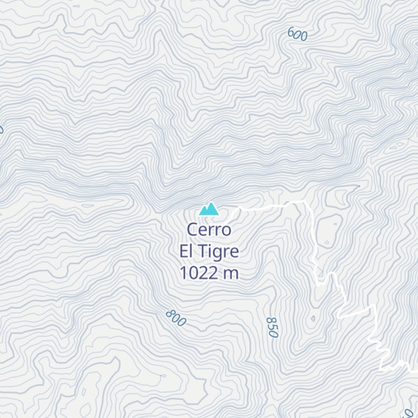 Map of Cerro El Tigre
