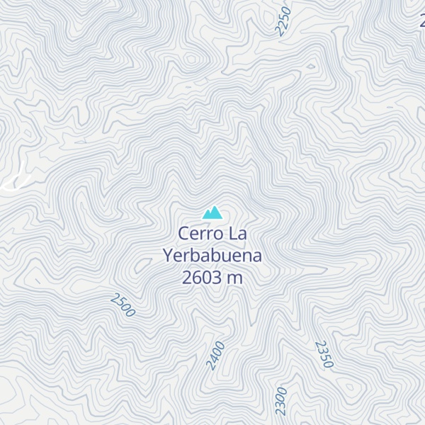 Map of Cerro La Yerbabuena