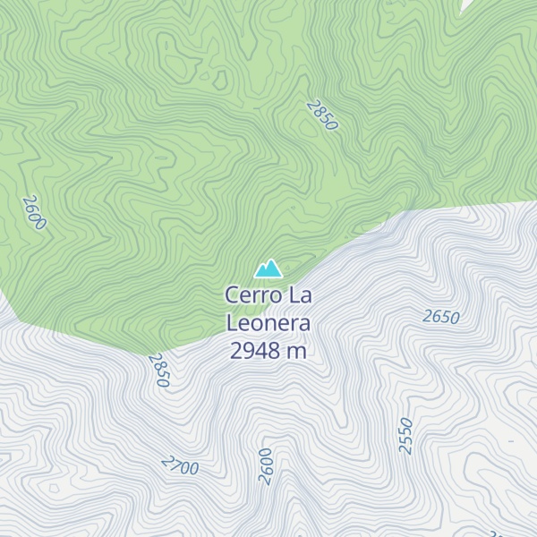 Map of Cerro La Leonera