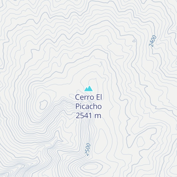 Map of Cerro El Picacho