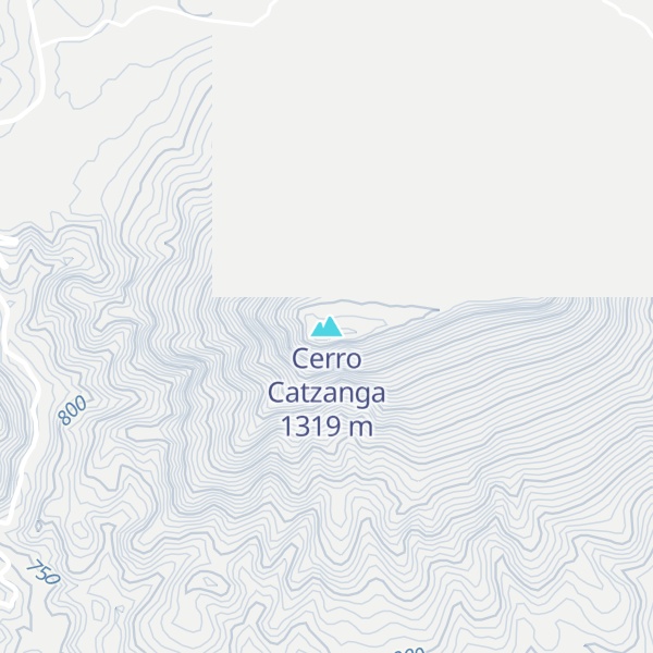Map of Cerro Catzanga