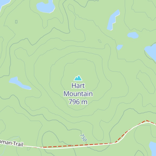 Map of Hart Mountain