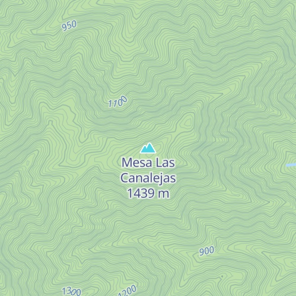Map of Mesa Las Canalejas