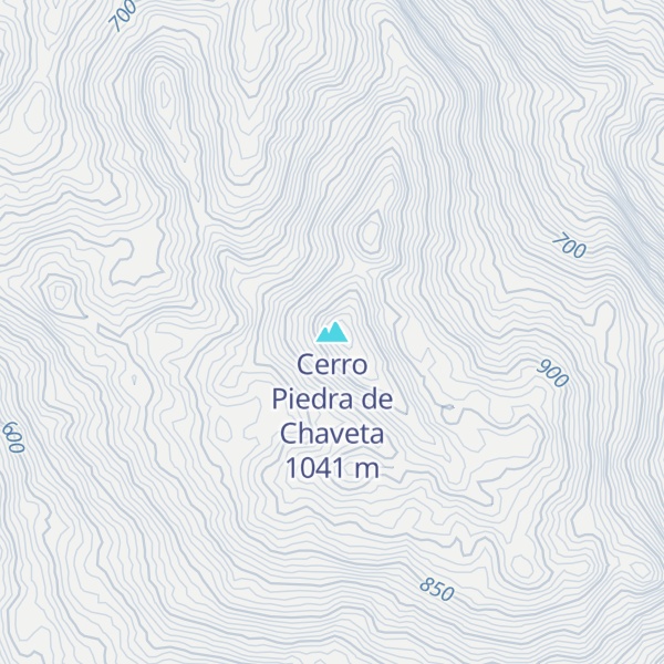 Map of Cerro Piedra de Chaveta