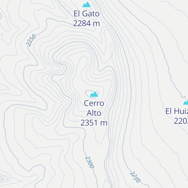 Map of Cerro Alto