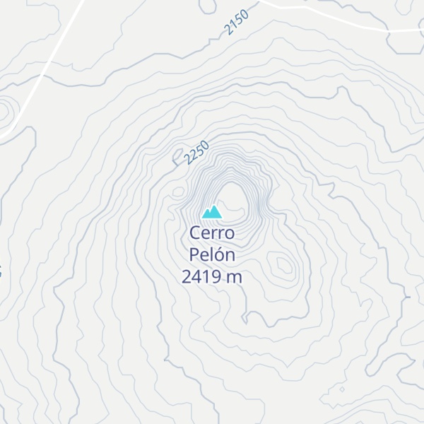 Map of Cerro Pelón