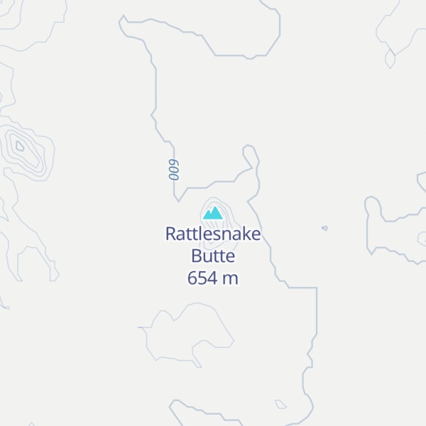 Map of Rattlesnake Butte
