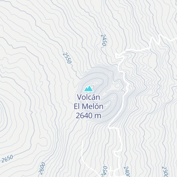 Map of Volcán El Melón