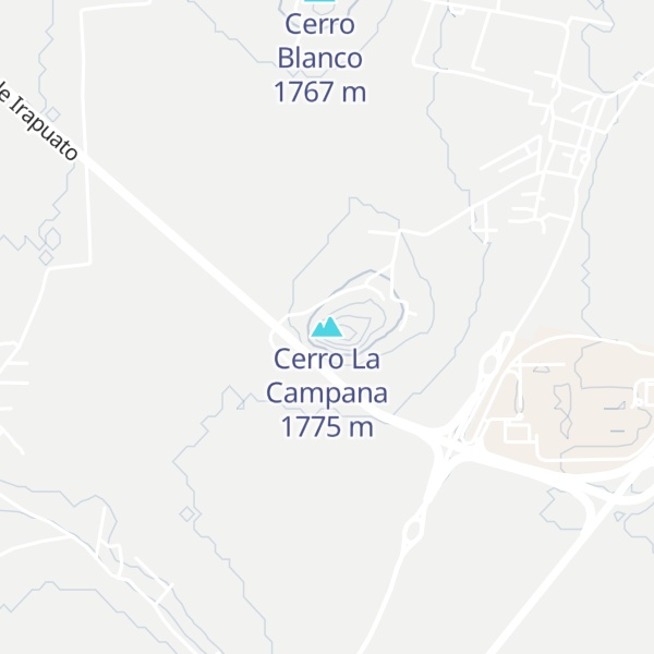 Map of Cerro La Campana
