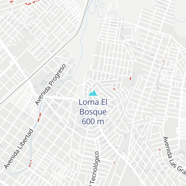 Map of Loma El Bosque