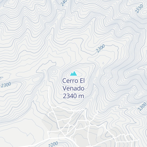 Map of Cerro El Venado