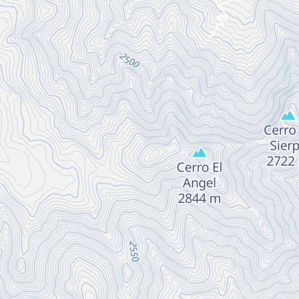 Map of Cerro Sombrero Montado