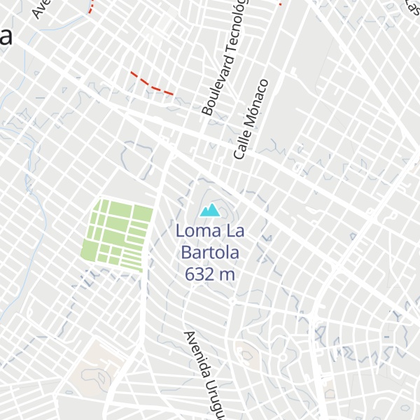 Map of Loma La Bartola