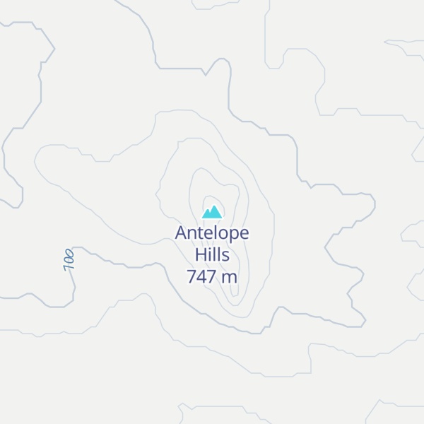 Map of Antelope Hills