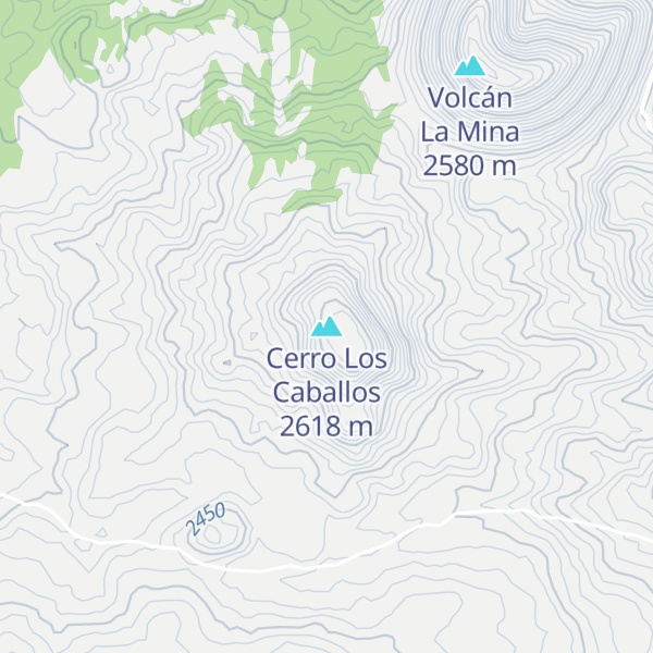 Map of Cerro Los Caballos