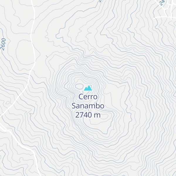 Map of Cerro Sanambo
