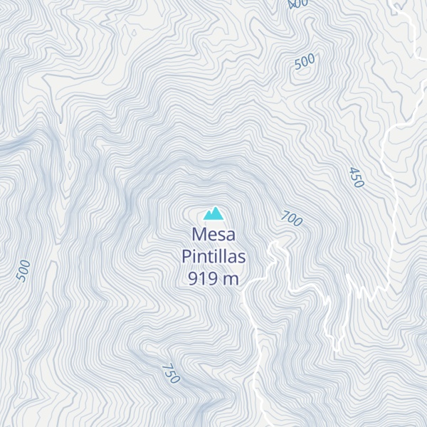 Map of Mesa Pintillas