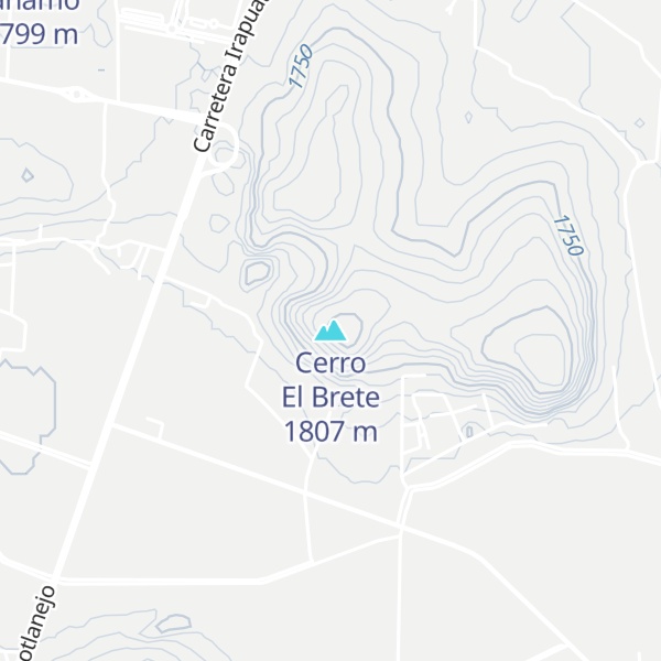 Map of Cerro El Brete