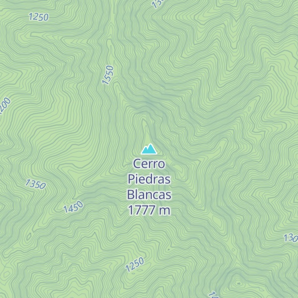 Map of Cerro Piedras Blancas