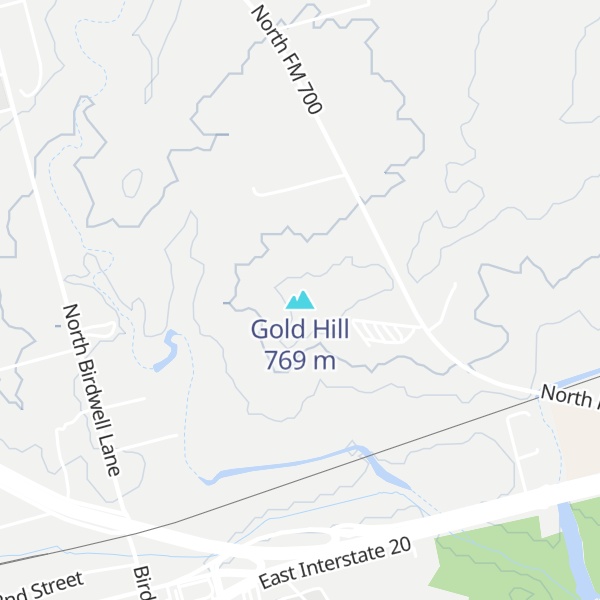 Map of Gold Hill