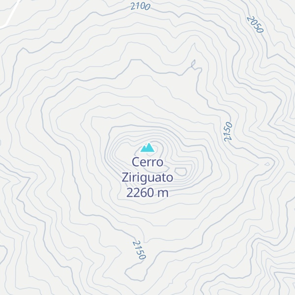 Map of Cerro Ziriguato