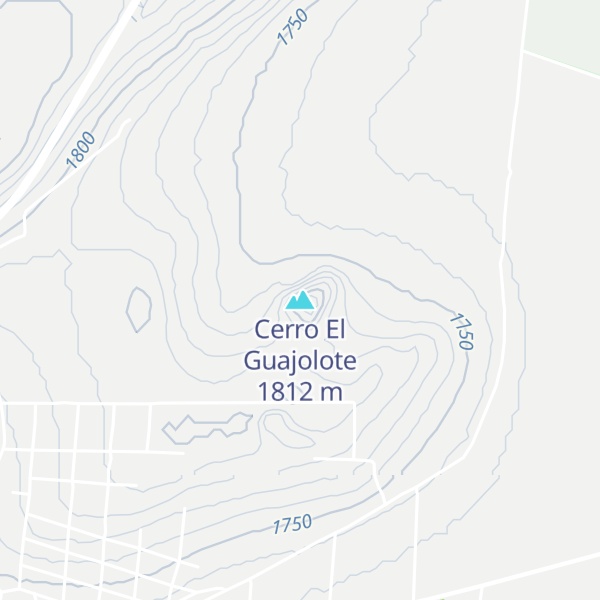Map of Cerro El Guajolote