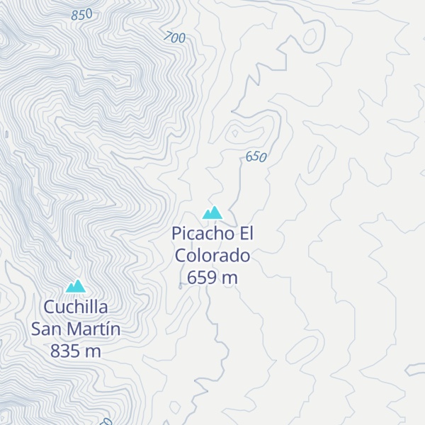 Map of Picacho El Colorado