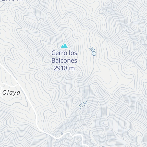 Map of Cerro Cañón Grande